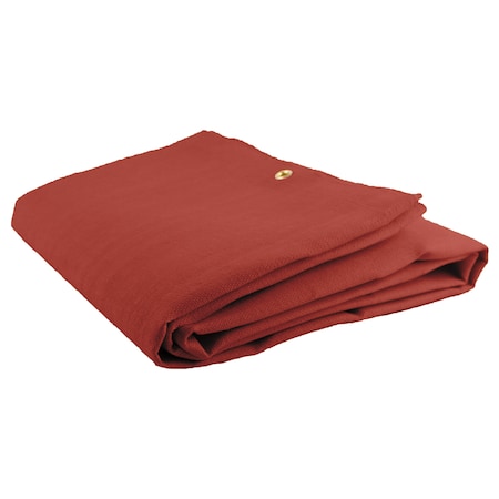 Wilson Welding Blanket, Silicone Coated Fiberglass, 6 ft L., 6 ft W., 8 H., 32 oz/sq yd, Red 36155